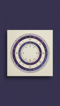 Celestial Birth Chart Printout on Velvet Background