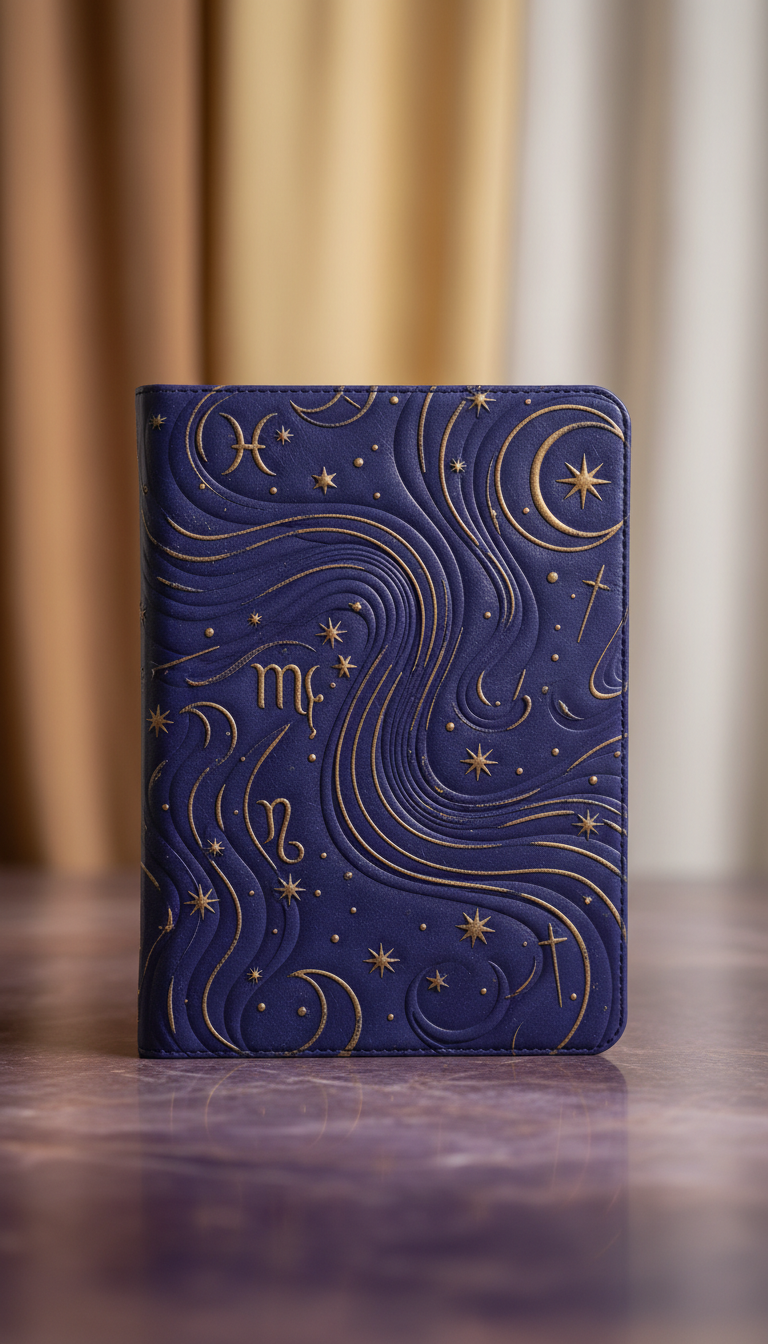 Digital Astrology Report with Embossed Celestial Cover